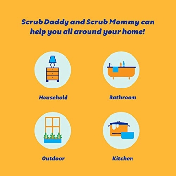 Scrub Daddy Fun Multi-Purpose Kitchen Sponge for Easy Cleaning