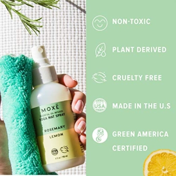 MOXĒ Yoga Mat Cleaner Spray - Eco-Friendly Essential Oil Blend