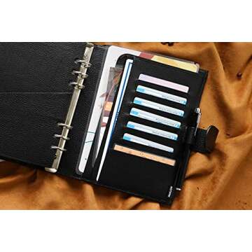 Moterm A5 Luxe Rings Planner - Elegant Leather Organizer