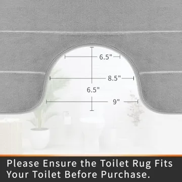 Yimobra U-Shaped Memory Foam Bath Mat for Ultimate Comfort