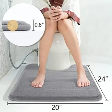 Yimobra U-Shaped Memory Foam Bath Mat for Ultimate Comfort