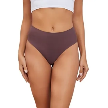 High Rise Seamless Bikini Panties for Women - 5 Pack