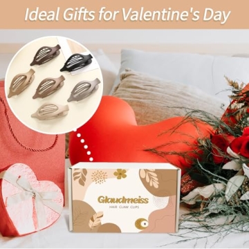 Durable Flat Hair Clips for Women, 6 Neutral Colors