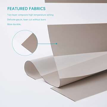 Pumkust Custom Size Zebra Blinds Cordless for Windows(Fits windows18-90in), Blackout Dual Layer Zebra Roller Shades Horizontal, Privacy Light Control Day and Night for Home, Office, Bedroom