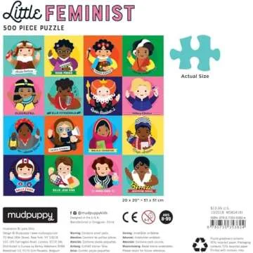 Mudpuppy Little Feminist 500 Piece Jigsaw Puzzle for All Ages