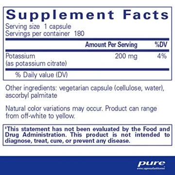 Pure Encapsulations Potassium Citrate – Heart Health Support and Energy