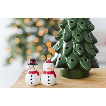 Adorable Snowmen Salt & Pepper Shakers for Christmas