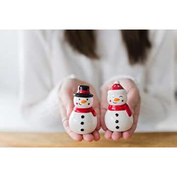 Adorable Snowmen Salt & Pepper Shakers for Christmas