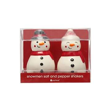 Adorable Snowmen Salt & Pepper Shakers for Christmas