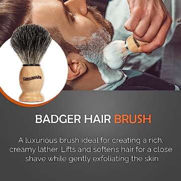 Gentleman Jon Deluxe Vintage Wet Shave Grooming Set for Men - Safety Razor, Brush, Alum Block, Soap, Bowl, Blades, Stand & Dopp Kit