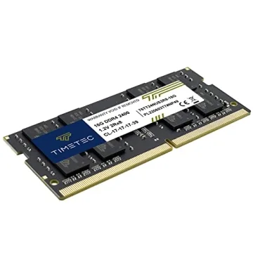 Timetec 16GB DDR4 2400MHz PC4-19200 Non-ECC Unbuffered 1.2V CL17 2Rx8 Dual Rank 260 Pin SODIMM Laptop Notebook PC Computer Memory RAM Module Upgrade (16GB)