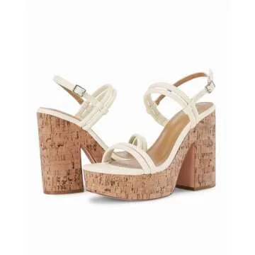 Chic Coutgo Womens Cork Wedge Sandals for Summer