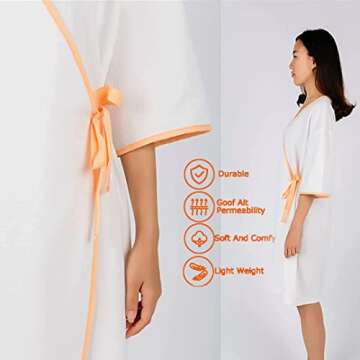 Get Janes Janes Multi-Purpose Gown - Relaxing Fit Luxury Nightgown For Home - Day and Night V-Neck R...