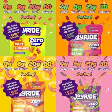 JOYRIDE Sugar-Free Gummies Pack for Guilt-Free Treats