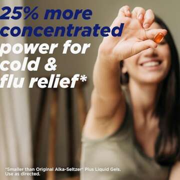 Alka-Seltzer Plus Power Max Cold and Flu Medicine, Day+Night, - Maximum Strength (Per 4 Hour Dose) R...