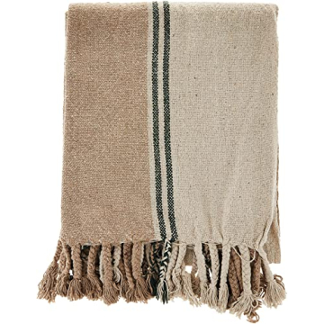Bloomingville AH0978 Eco-Friendly Multicolored Throw Blanket