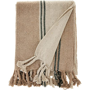 Bloomingville AH0978 Eco-Friendly Multicolored Throw Blanket