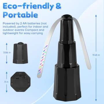 hyxjzh Fly Fans - Holographic Blades for Outdoor Dining Protection