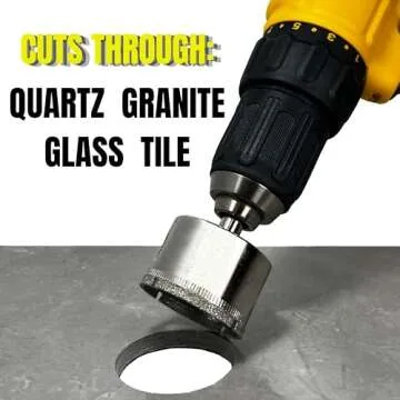 10 Pcs Diamond Hole Saw Set for Ceramic Glass and Granite