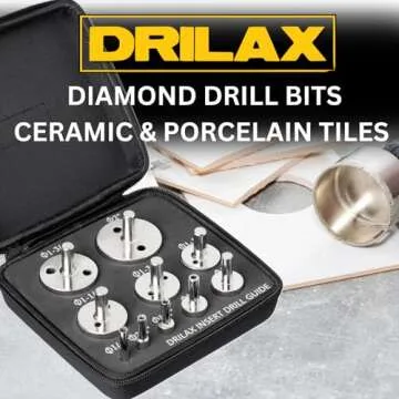 10 Pcs Diamond Hole Saw Set for Ceramic Glass and Granite