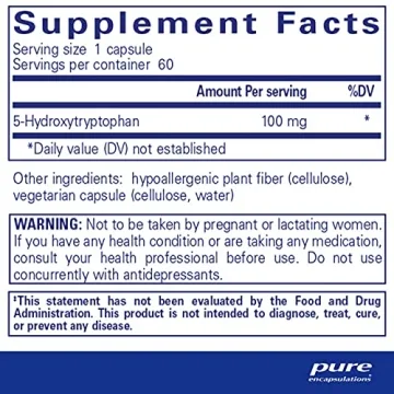 Pure Encapsulations 5-HTP 100 mg for Mood & Sleep Support