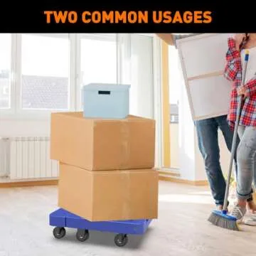 Ronlap Folding Hand Truck - 500lbs Portable Moving Dolly