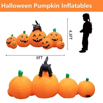 Joybest 8 FT Halloween Inflatable Decor with LEDs