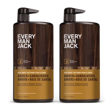 Every Man Jack Body Wash Amber Sandalwood 33.8 fl oz