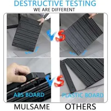 MULSAME Wall Mounted Storage Bins Parts Rack 4 Colors 30PCS Bin Organizer Garage Plastic Shop Tool, Garage Organizers and Storage (Style-Classic)