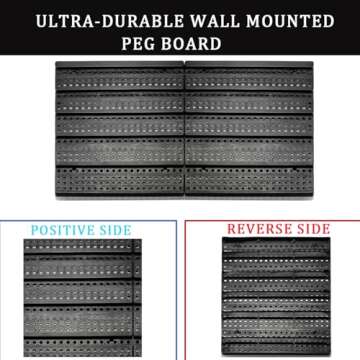 MULSAME Wall Mounted Storage Bins Parts Rack 4 Colors 30PCS Bin Organizer Garage Plastic Shop Tool, Garage Organizers and Storage (Style-Classic)
