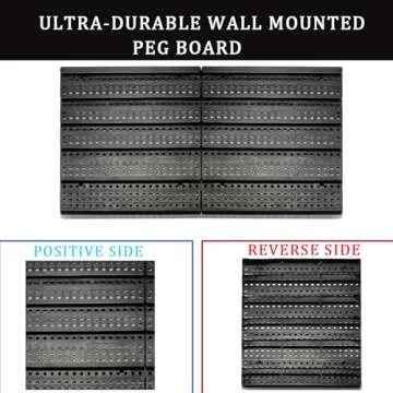 MULSAME Wall Mounted Storage Bins Parts Rack 4 Colors 30PCS Bin Organizer Garage Plastic Shop Tool, Garage Organizers and Storage (Style-Classic)