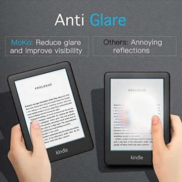 MoKo 2 Pack Antiglare Screen Protector for 6" All-New Kindle 11th Generation 2024/2022, Kindle 10th Generation 2019, Full Coverage Premium PET Protective Film Matte Screen Protector
