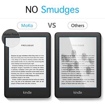 MoKo 2 Pack Antiglare Screen Protector for 6" All-New Kindle 11th Generation 2024/2022, Kindle 10th Generation 2019, Full Coverage Premium PET Protective Film Matte Screen Protector