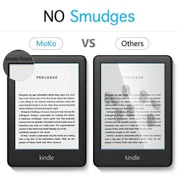 MoKo 2 Pack Antiglare Screen Protector for 6" All-New Kindle 11th Generation 2024/2022, Kindle 10th Generation 2019, Full Coverage Premium PET Protective Film Matte Screen Protector