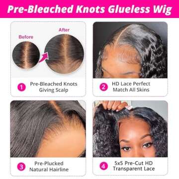 IRIAE 24 Inch Glueless Wig for Effortless Style