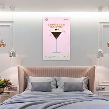 Espresso Martini Cocktail Poster Canvas Wall Art