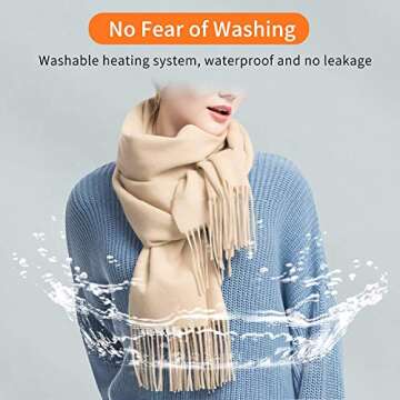 Electric Heated Scarf for Women - USB Heating Neck Warmer