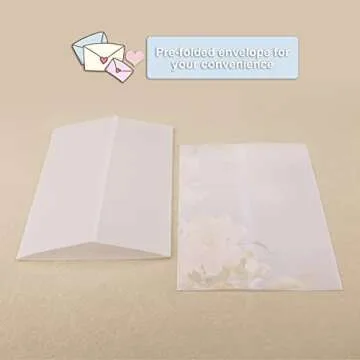 100pcs Vellum Paper for Invitations, 5x7inch Pre-Folded Translucent Vellum Jacket Vellum Wrap Jackets for Wedding Invitations Baby Shower Birthday Invitations
