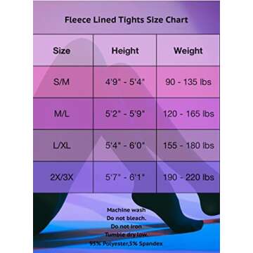 GLANCIA Fleece Lined Tights for Women 2 Pairs Warm Thermal Opaque Footed Winter Tights