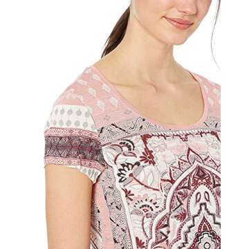 Vibrant Lucky Brand Women's Persian Carpet Tee for Casual Style