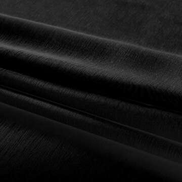 Mrs.Naturall Black Sheer Curtains 84 Inches Long for Living Room Set of 2 Panels Ring Grommet Window Curtain Panels for Bedroom 52x84 Inch Length