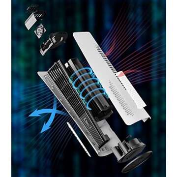 Tower Fan for Bedroom,Quiet Floor Fan,90° Oscillating Bladeless Fan,Portable Fan with 3 Speeds, Timer, Night Light, LED Display,Rechargeable Desk Fan for Home Office(10000mAh)