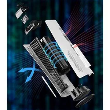 Tower Fan for Bedroom,Quiet Floor Fan,90° Oscillating Bladeless Fan,Portable Fan with 3 Speeds, Timer, Night Light, LED Display,Rechargeable Desk Fan for Home Office(10000mAh)