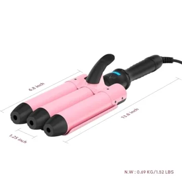 Aima Beauty Mermaid Big Wave Waver - Adjustable Heat, Quick Styling