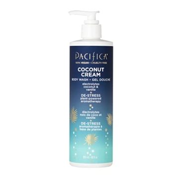 Pacifica Coconut Cream Body Wash w/Pump, Vegan & Moisturizing