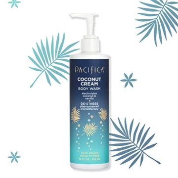 Pacifica Coconut Cream Body Wash for Skin Hydration and Care