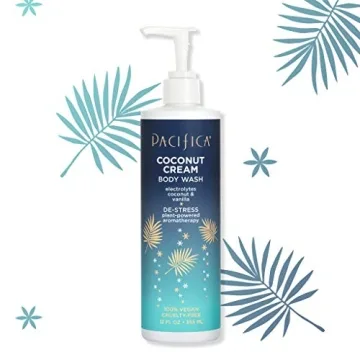 Pacifica Coconut Cream Body Wash for Skin Hydration and Care