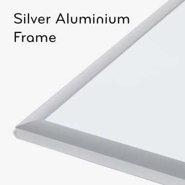 U Brands Magnetic Dry Erase Board, 35"x23", Silver Aluminum Frame