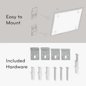 U Brands Magnetic Dry Erase Board, 35"x23", Silver Aluminum Frame