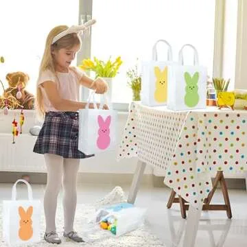 12 Pcs Easter Non-Woven Gift Bags for Your Celebrations